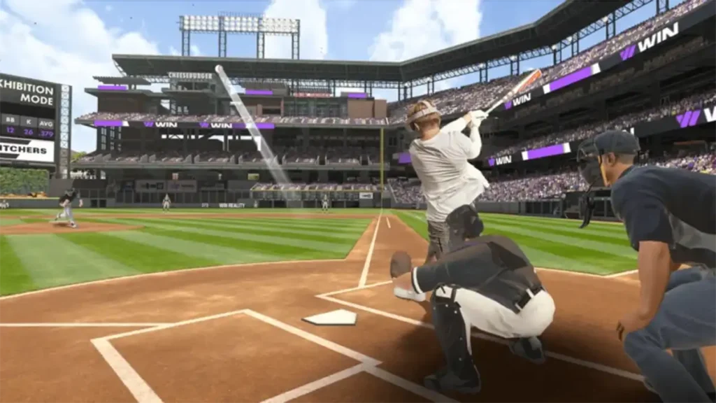 virtual reality baseball game
